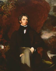Retrato de Robert Southey (1774-1843) poeta inglês e homem de letras